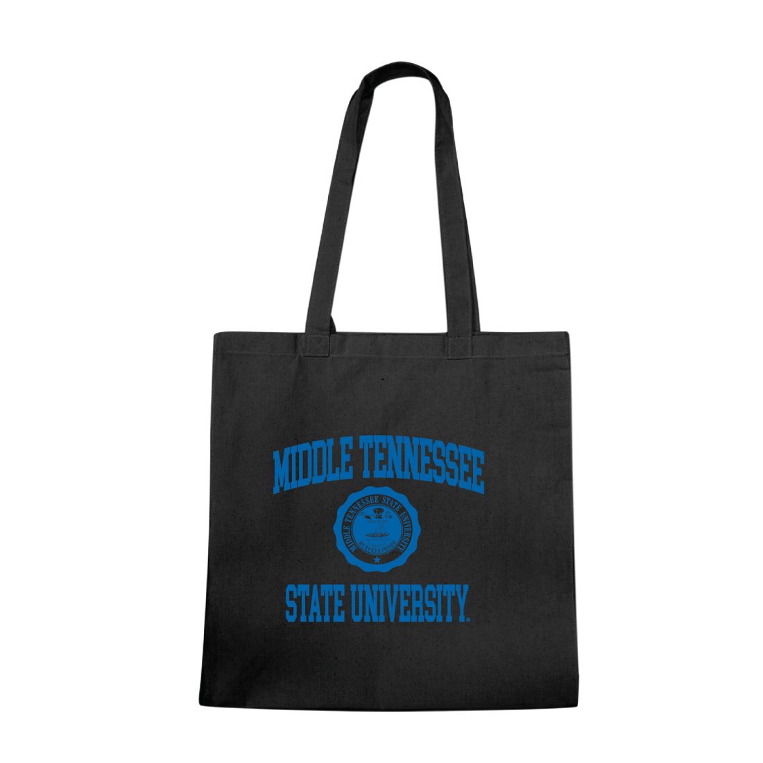 MTSU Middle Tennessee State University Blue Raiders Institutional Seal Tote Bag