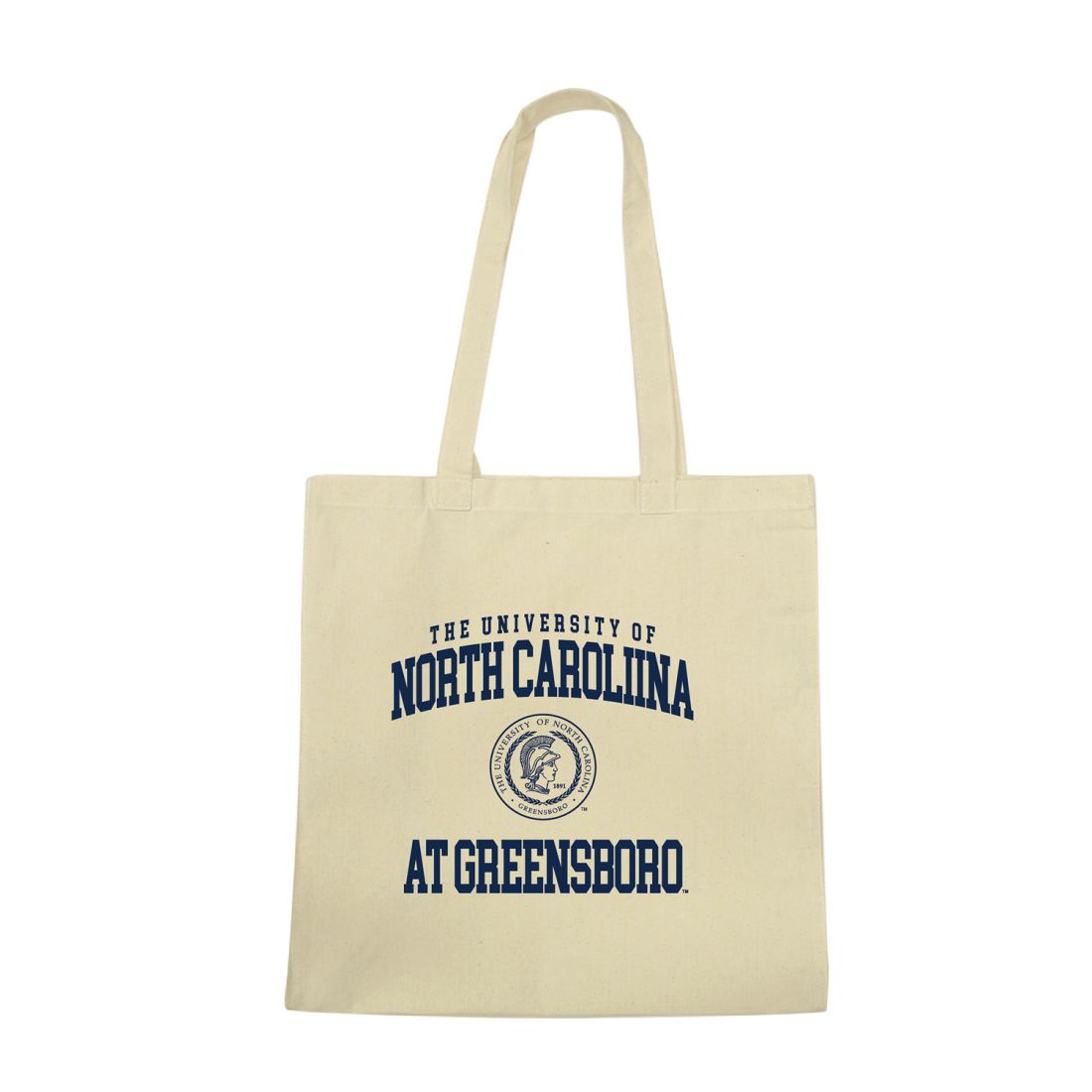 UNCG University of North Carolina at Greensboro Spartans Institutional Seal Tote Bag