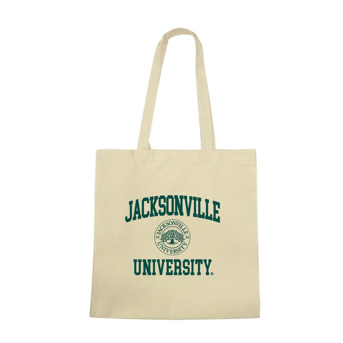JU Jacksonville University Dolphin Institutional Seal Tote Bag