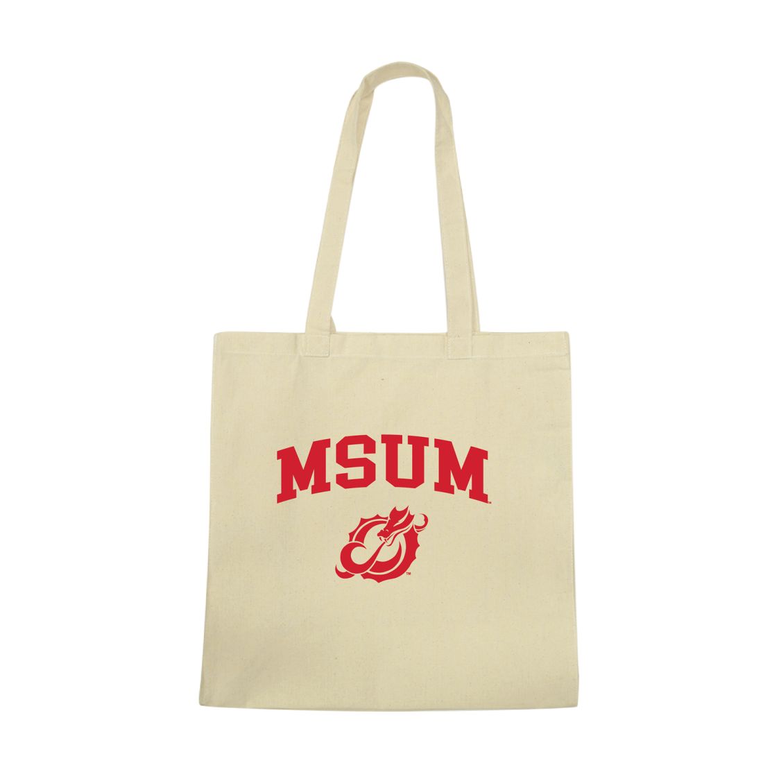 MSUM Minnesota State University Moorhead Dragons Institutional Seal Tote Bag