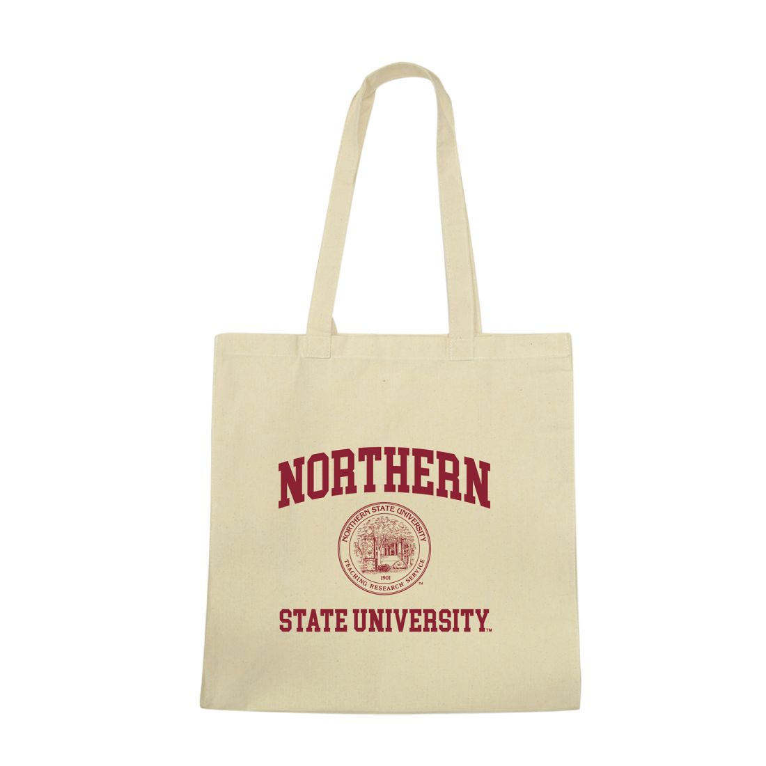 NSU Northern State University Wolves Institutional Seal Tote Bag