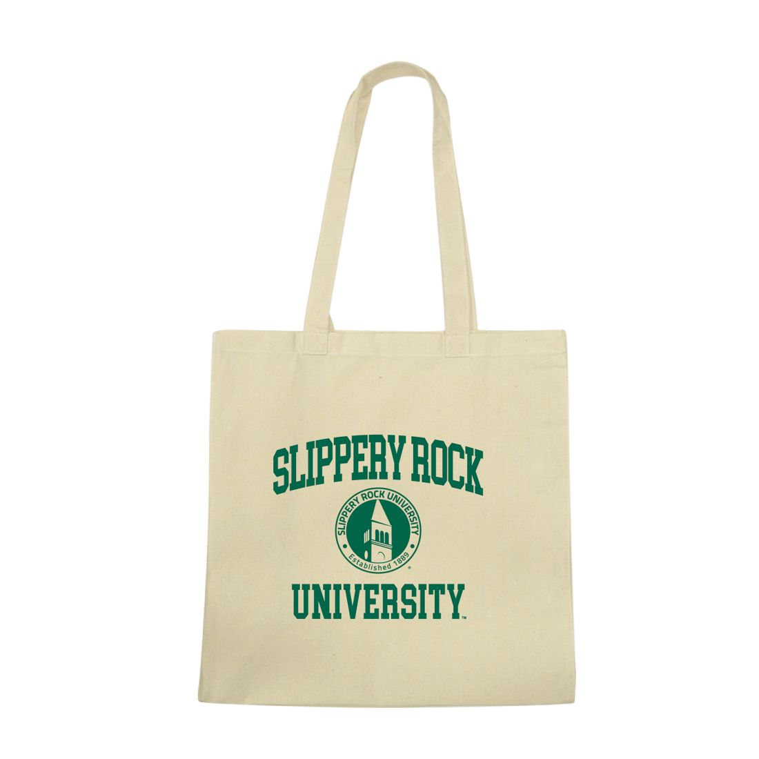 SRU Slippery Rock University The Rock Institutional Seal Tote Bag