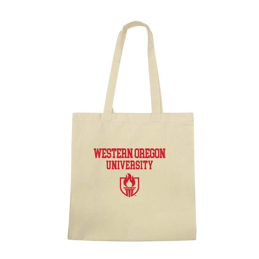 WOU Western Oregon University Wolves Institutional Seal Tote Bag
