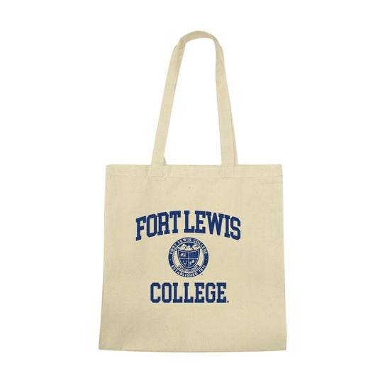 Mouseover Image, FLC Fort Lewis College Skyhawks Institutional Seal Tote Bag
