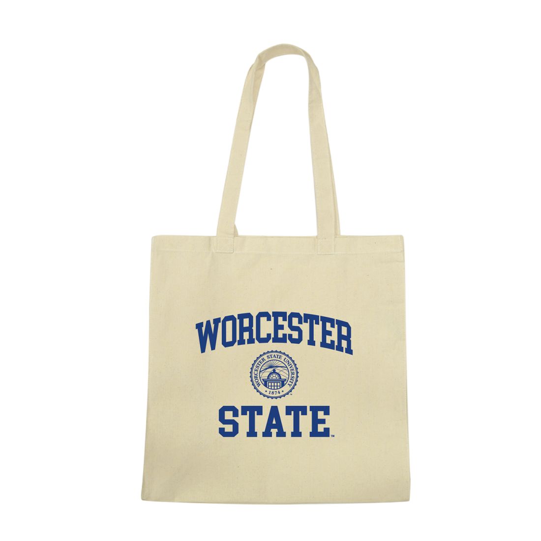 Worcester State University Lancers Institutional Seal Tote Bag