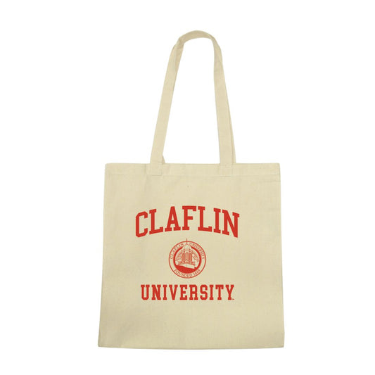 Mouseover Image, Claflin University Panthers Institutional Seal Tote Bag