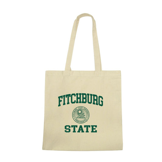 Mouseover Image, Fitchburg State University Falcons Institutional Seal Tote Bag