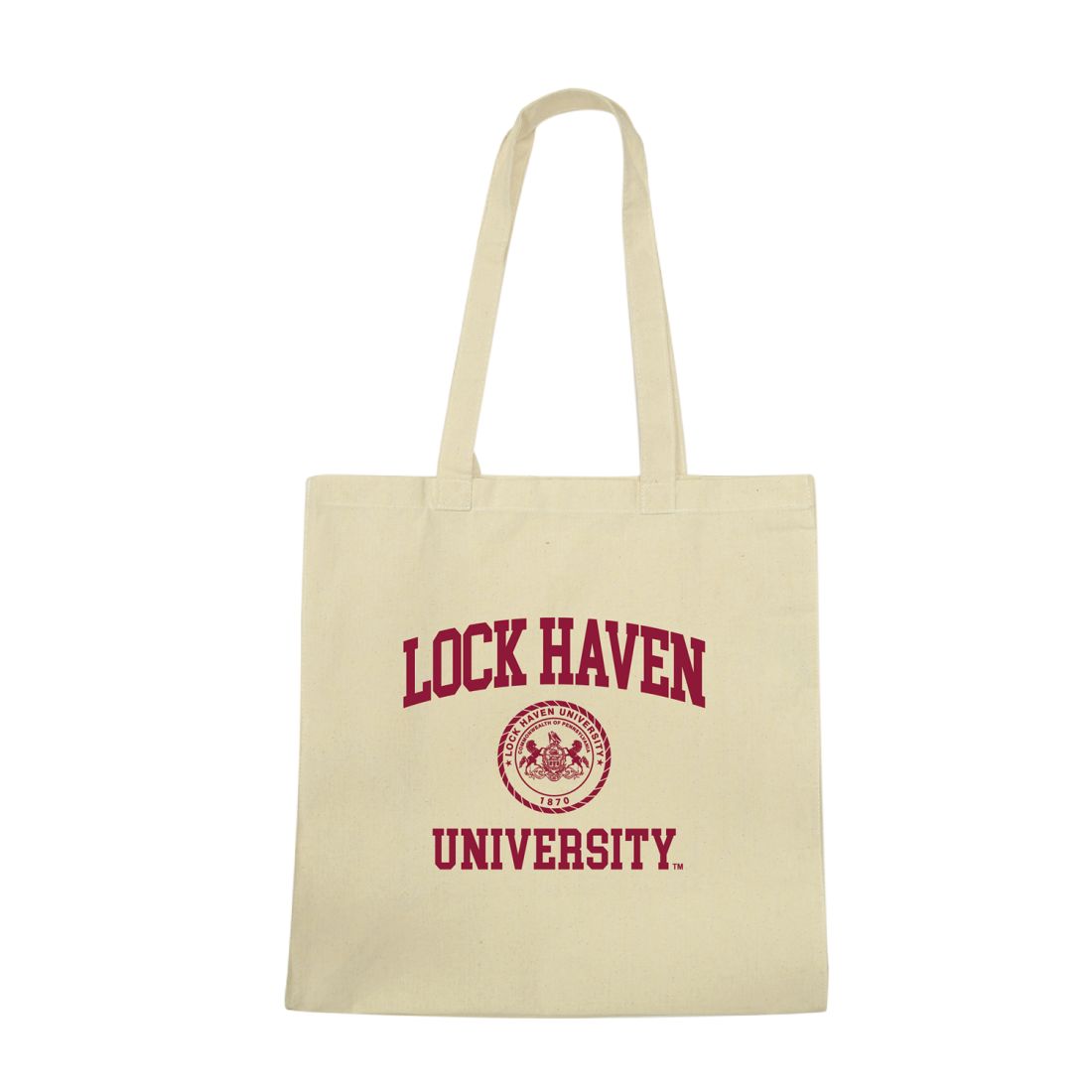 Lock Haven University Bald Eagles Institutional Seal Tote Bag