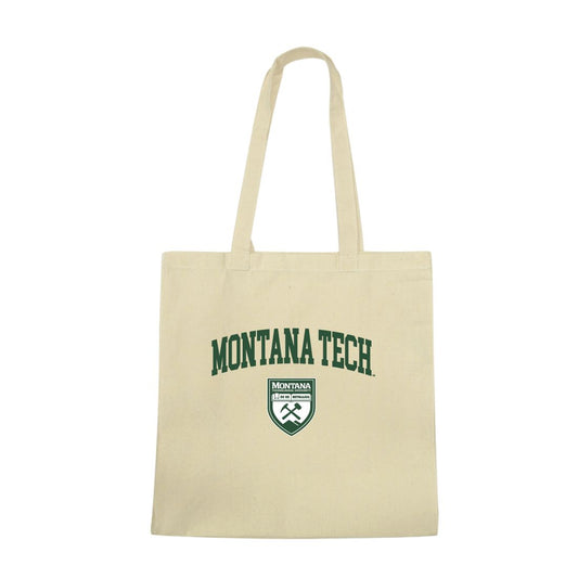Mouseover Image, Montana Tech of the University of Montana Orediggers Institutional Seal Tote Bag
