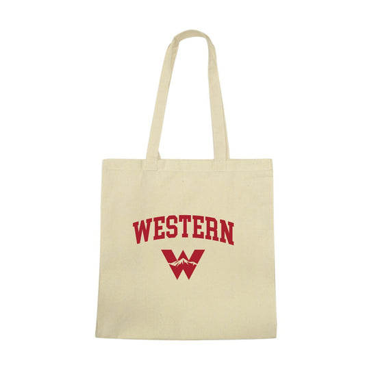 Mouseover Image, Western Colorado University Mountaineers Institutional Seal Tote Bag