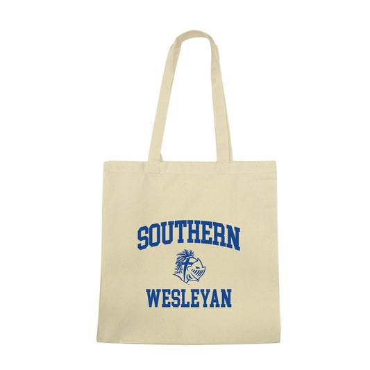 Mouseover Image, Southern Wesleyan University Warriors Institutional Seal Tote Bag