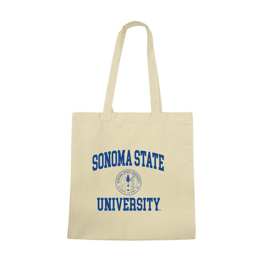 Mouseover Image, Sonoma State University Seawolves Institutional Seal Tote Bag