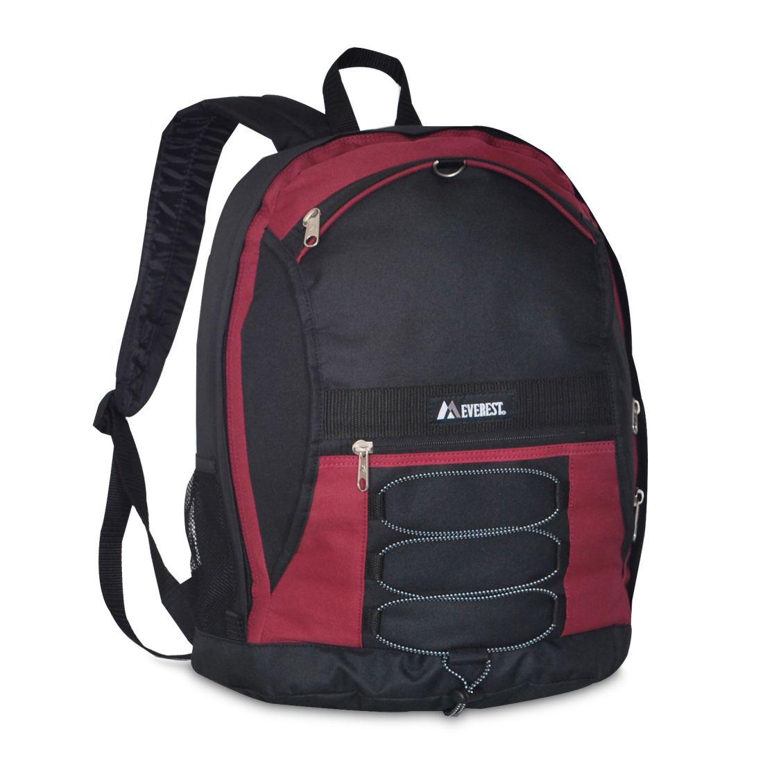 Everest Two-Tone Backpack w/ Mesh Pockets 