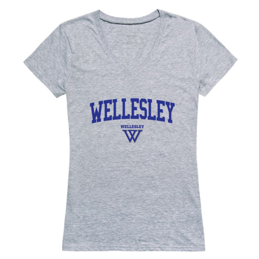 Wellesley College Blue Womens Game Day T-Shirt Tee