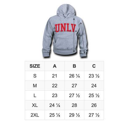 Hooded Sweatshirts Size Chart