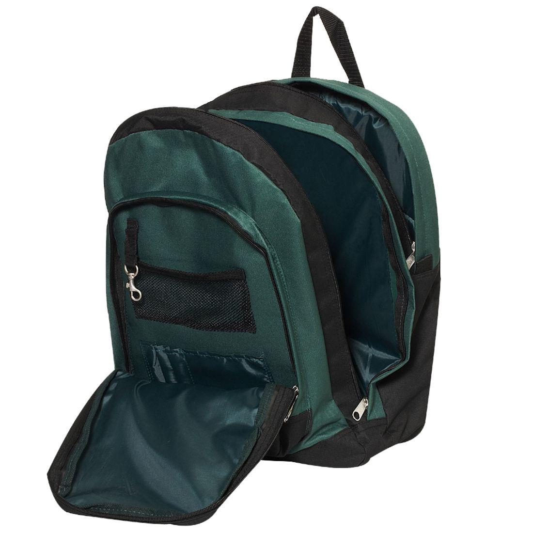 Everest mid-size Double Compartment Backpack with cargo room. 