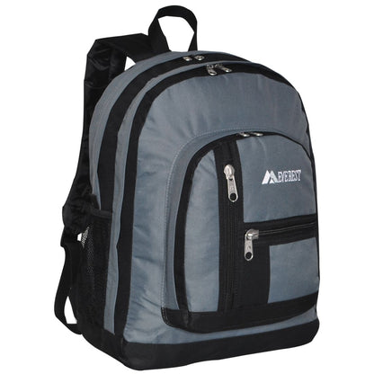 Everest mid-size Double Compartment Backpack with cargo room. 