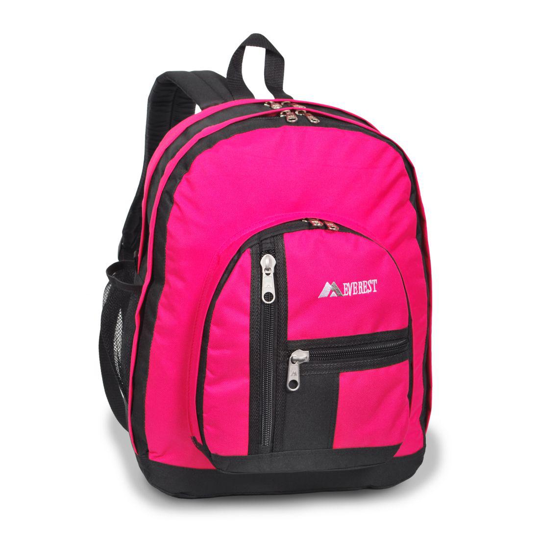 Everest mid-size Double Compartment Backpack with cargo room. 