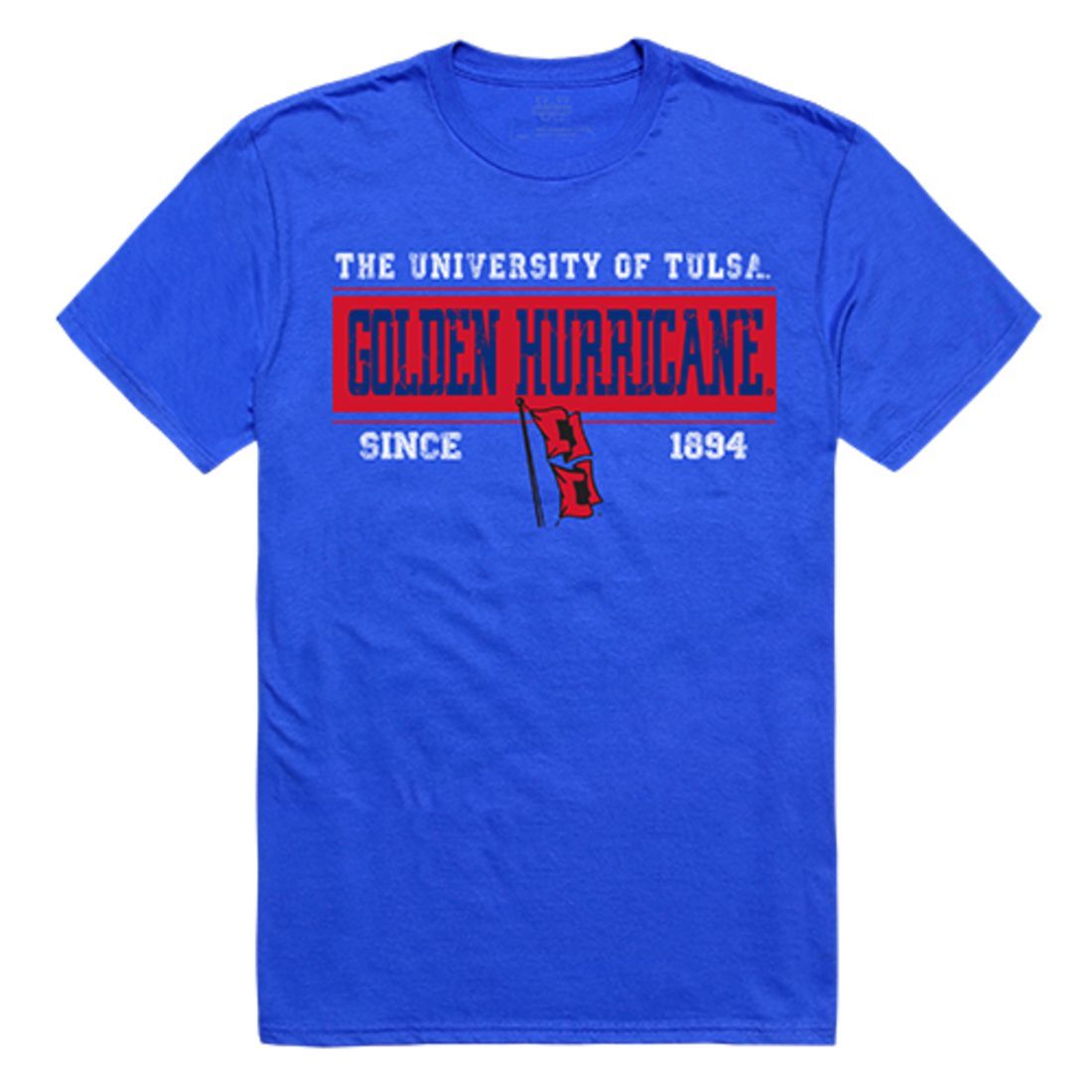 University of Tulsa Golden Hurricane NCAA Established Tees T-Shirt Royal-Campus-Wardrobe