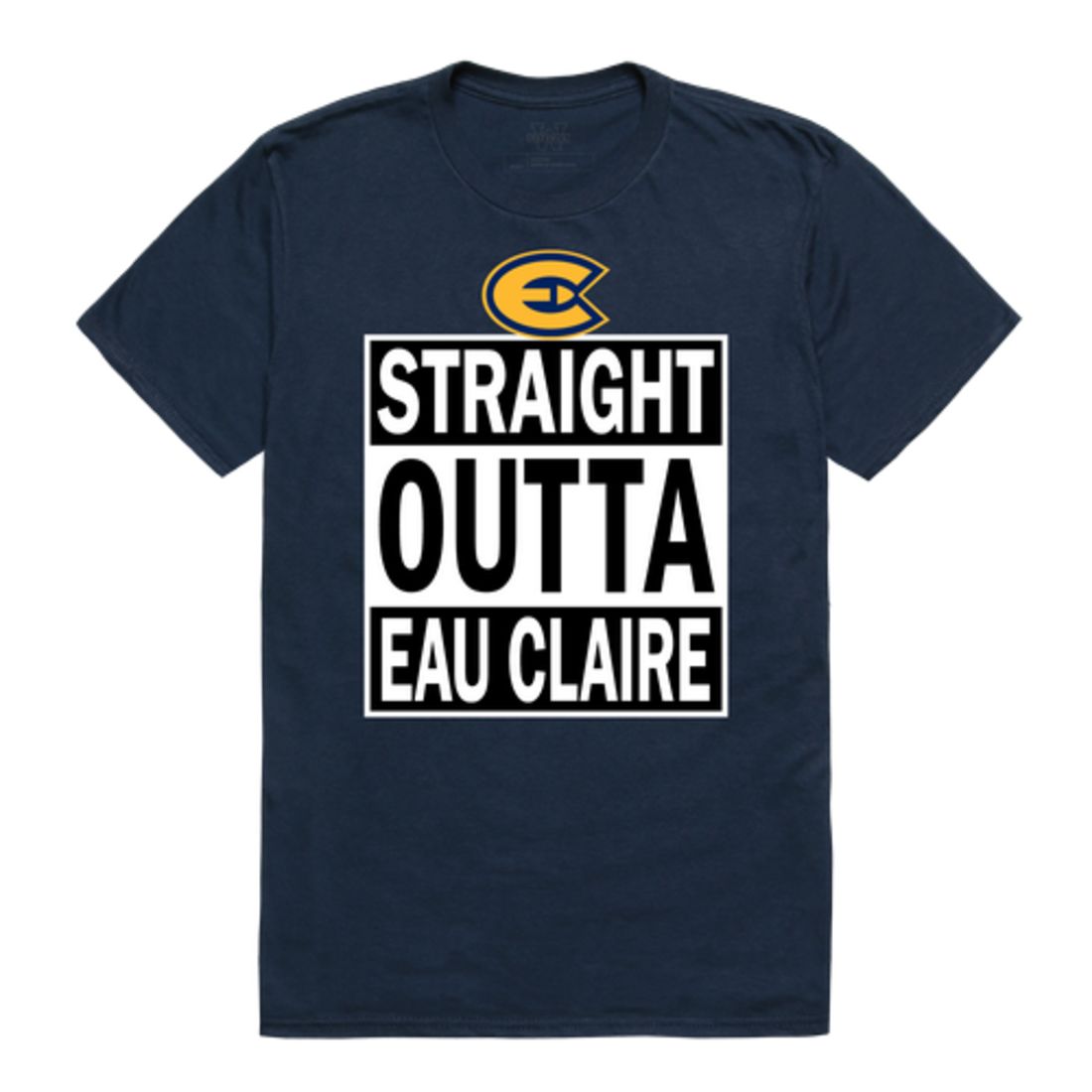 Wisconsin Eau C Blugolds Straight Outta T-Shirt