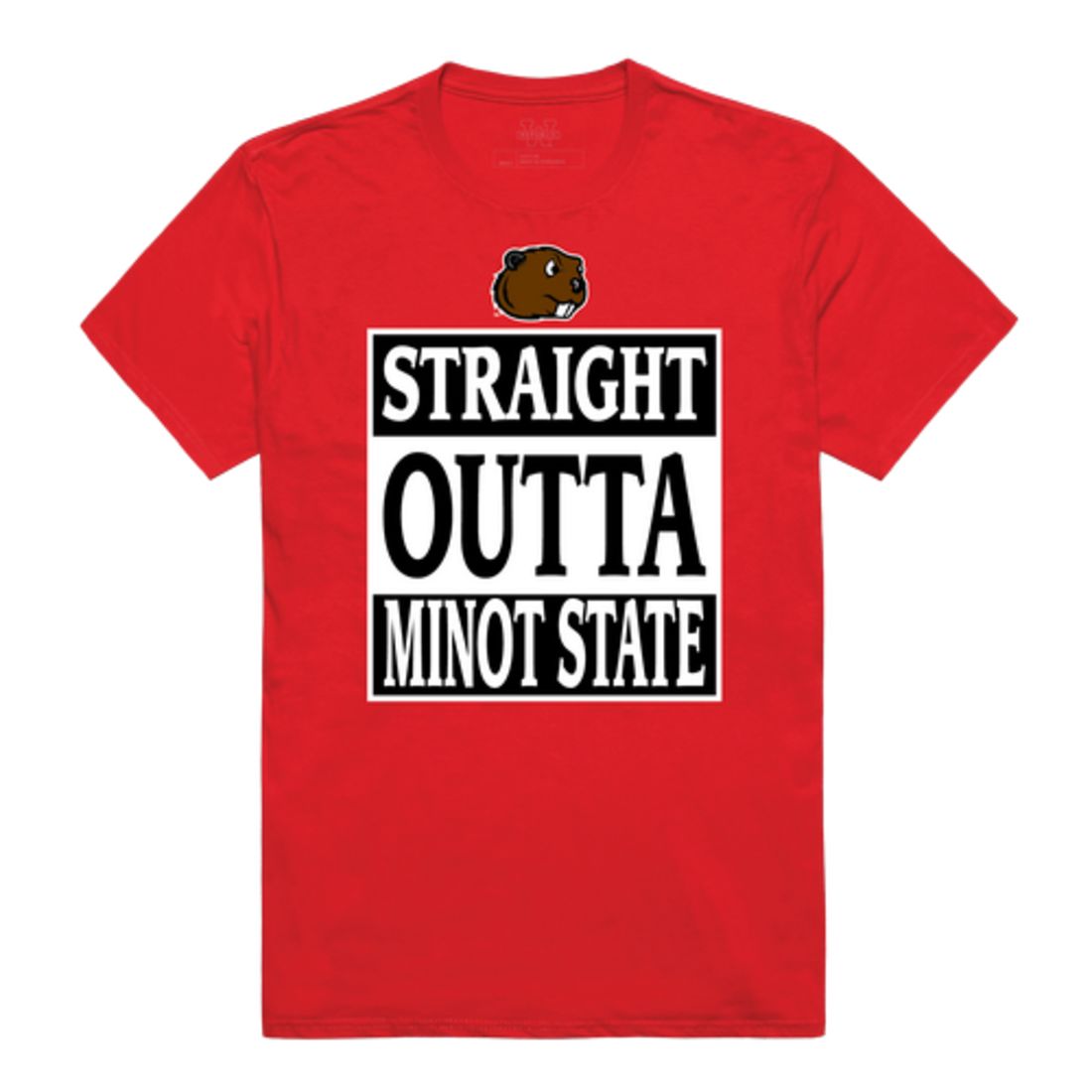 Straight Outta Minot State University Beavers T-Shirt Tee