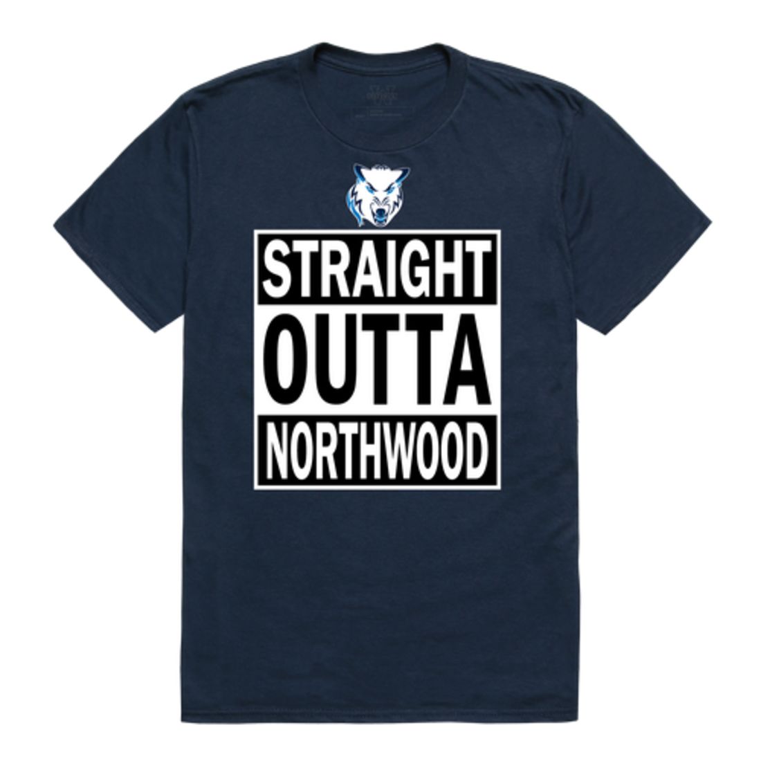 Straight Outta Northwood University Timberwolves T-Shirt Tee