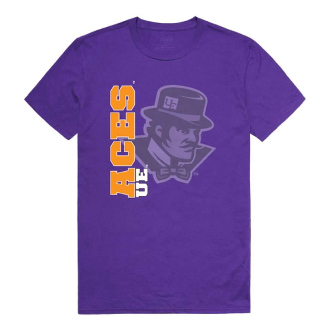 Evansville Purple Aces Ghost College T-Shirt