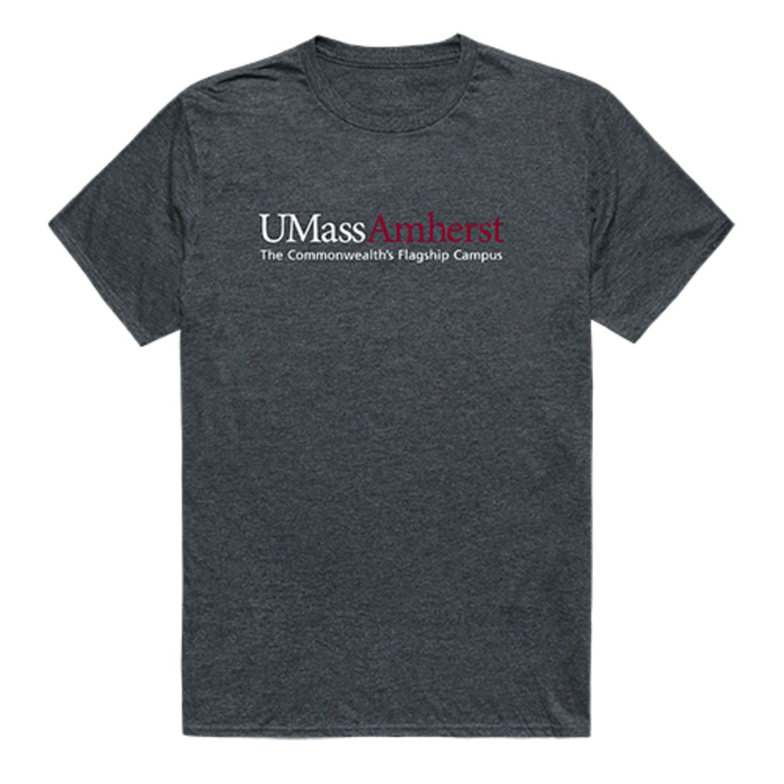 UMass University of Massachusetts Amherst Minuteman Institutional T-Shirt Heather Charcoal-Campus-Wardrobe