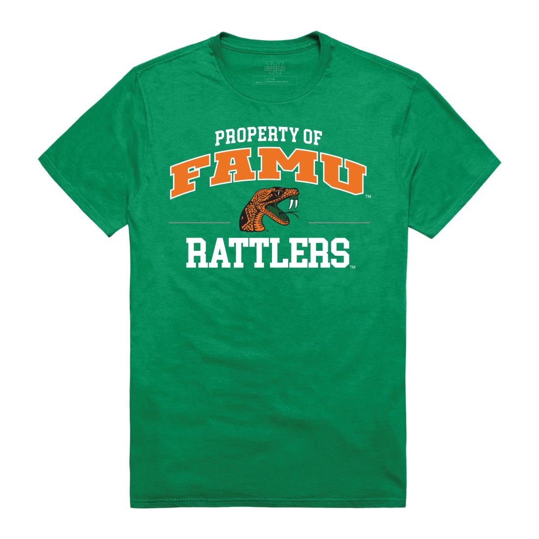 FAMU Florida A&M University Rattlers Property T-Shirt Kelly-Campus-Wardrobe