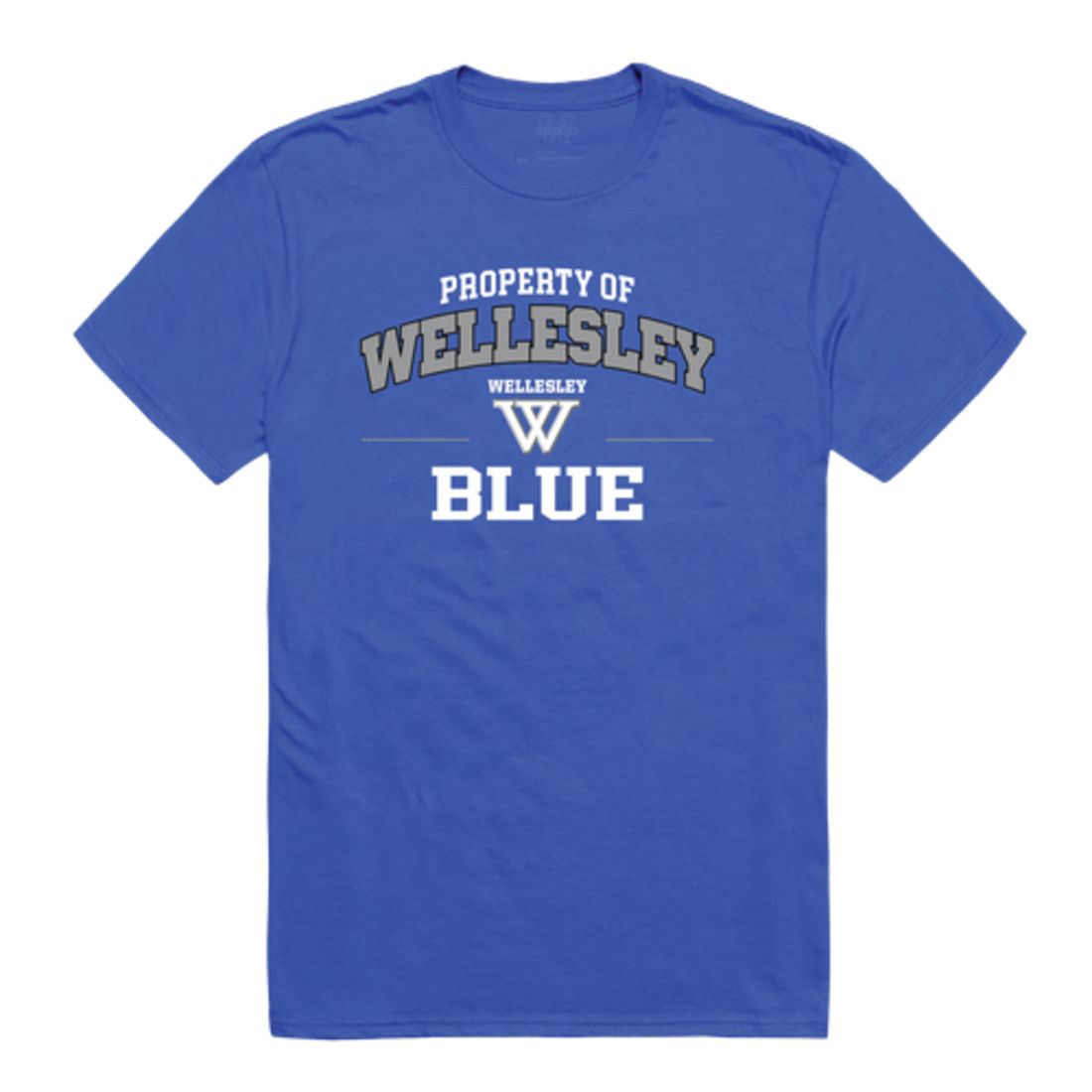 Wellesley College Blue Property T-Shirt Tee