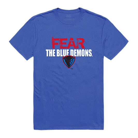 DePaul University Blue Demons Fear T-Shirt Royal-Campus-Wardrobe