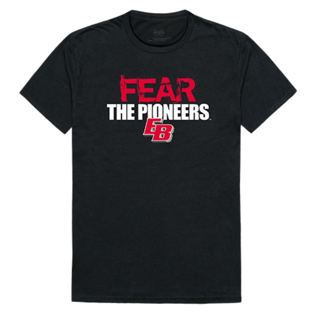 CSUEB Cal State University East Bay Pioneers Fear T-Shirt Black-Campus-Wardrobe