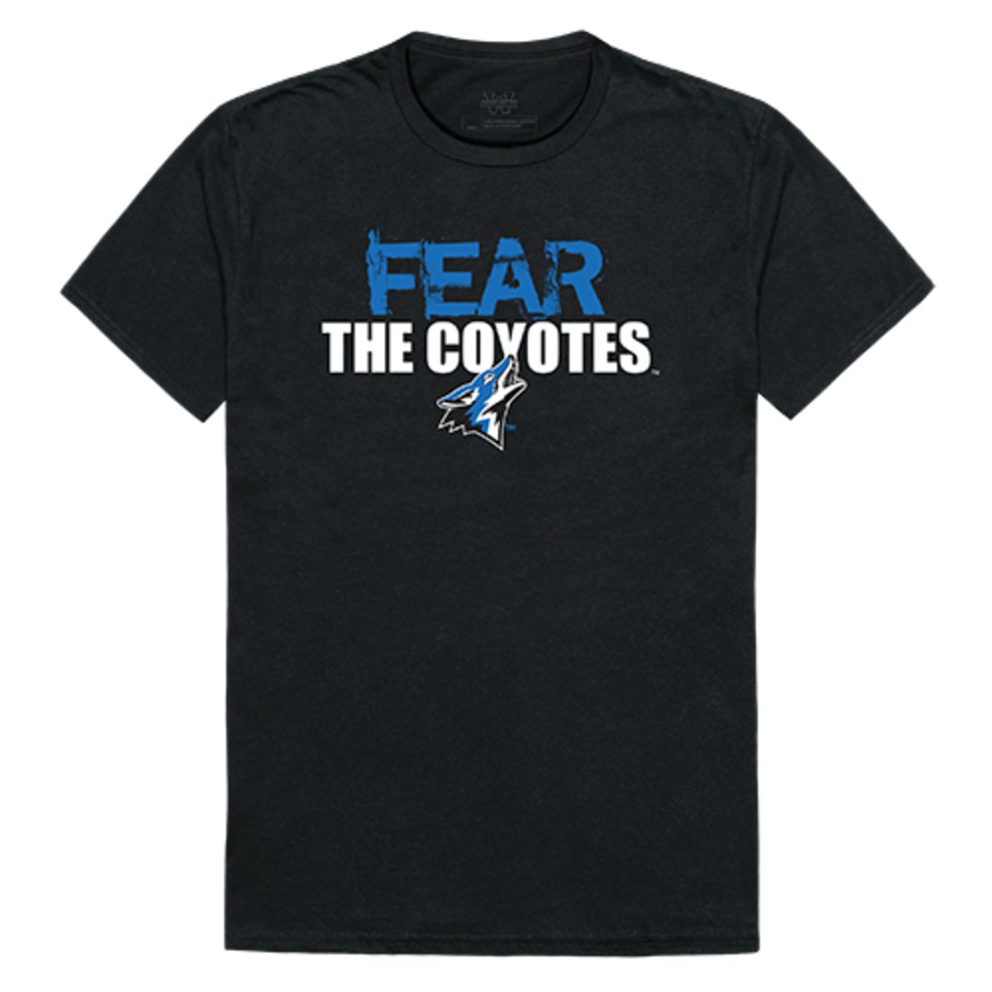 CSUSB Cal State University San Bernardino Coyotes Fear T-Shirt Black-Campus-Wardrobe