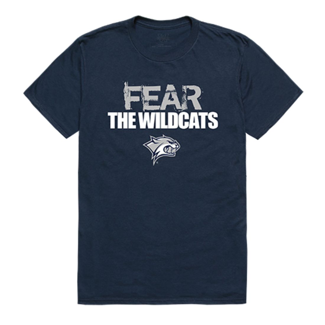 UNH University of New Hampshire Wildcats Fear T-Shirt Navy-Campus-Wardrobe