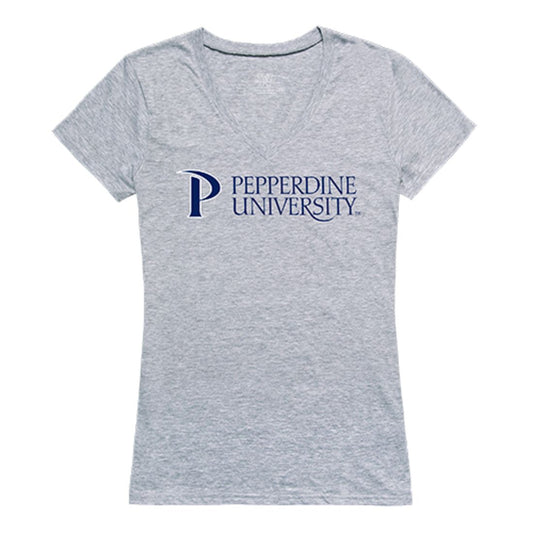 Pepperdine University Womens Seal Tee T-Shirt Heather Grey-Campus-Wardrobe