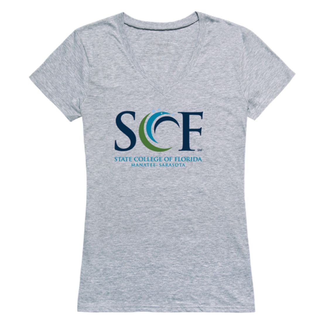 State College of Florida Manatees Womens Seal T-Shirt Tee