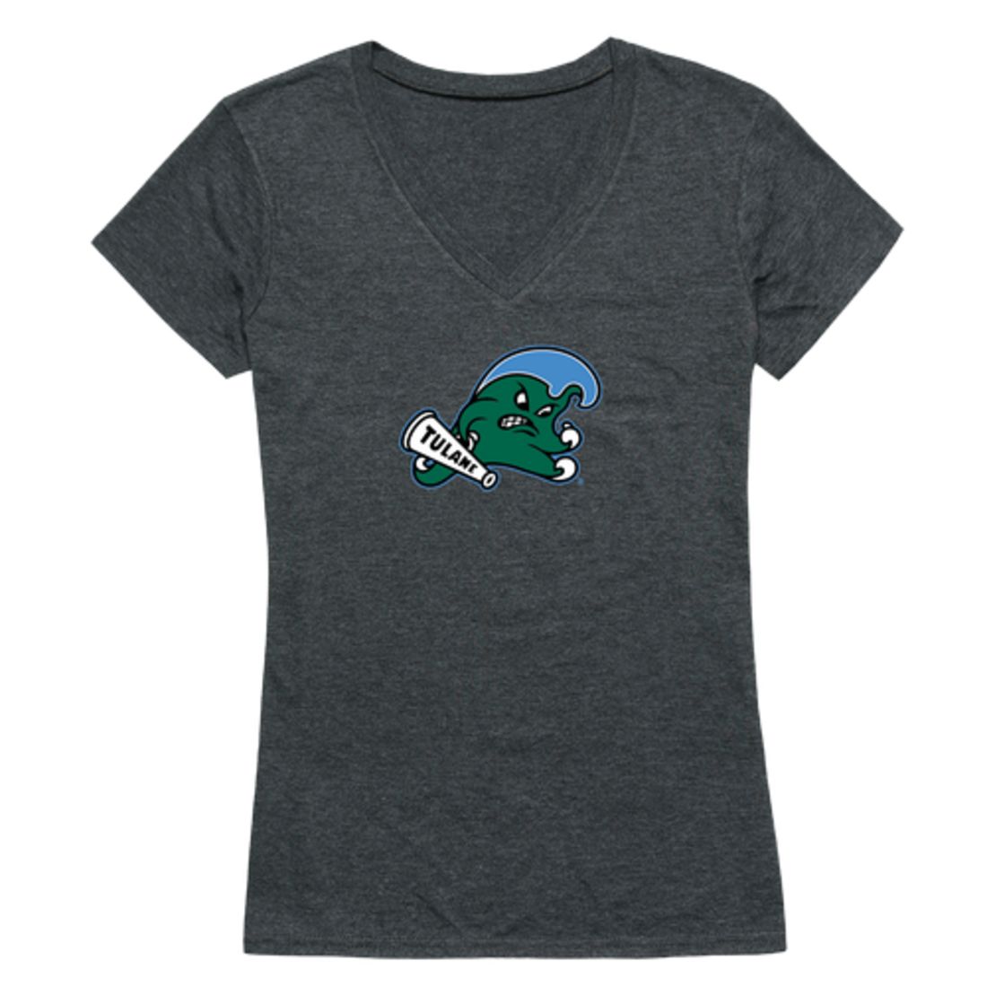 Tulane University Green Waves Womens Cinder T-Shirt