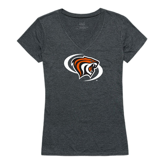 University of the Pacific Tigers Womens Cinder Tee T-Shirt Heather Charcoal-Campus-Wardrobe
