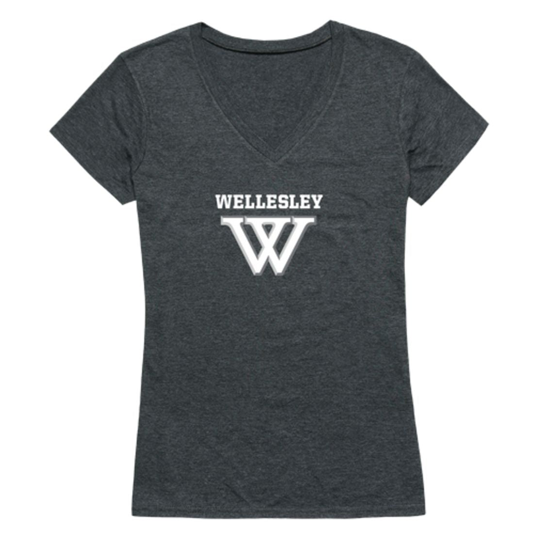 Wellesley College Blue Womens Cinder T-Shirt Tee