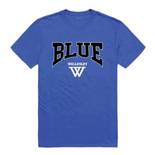 Wellesley College Blue Athletic T-Shirt Tee