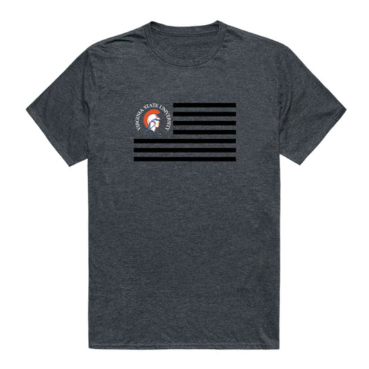 Virginia State University Trojans USA Flag T-Shirt Tee