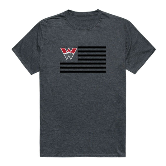 Western Colorado University Mountaineers USA Flag T-Shirt Tee