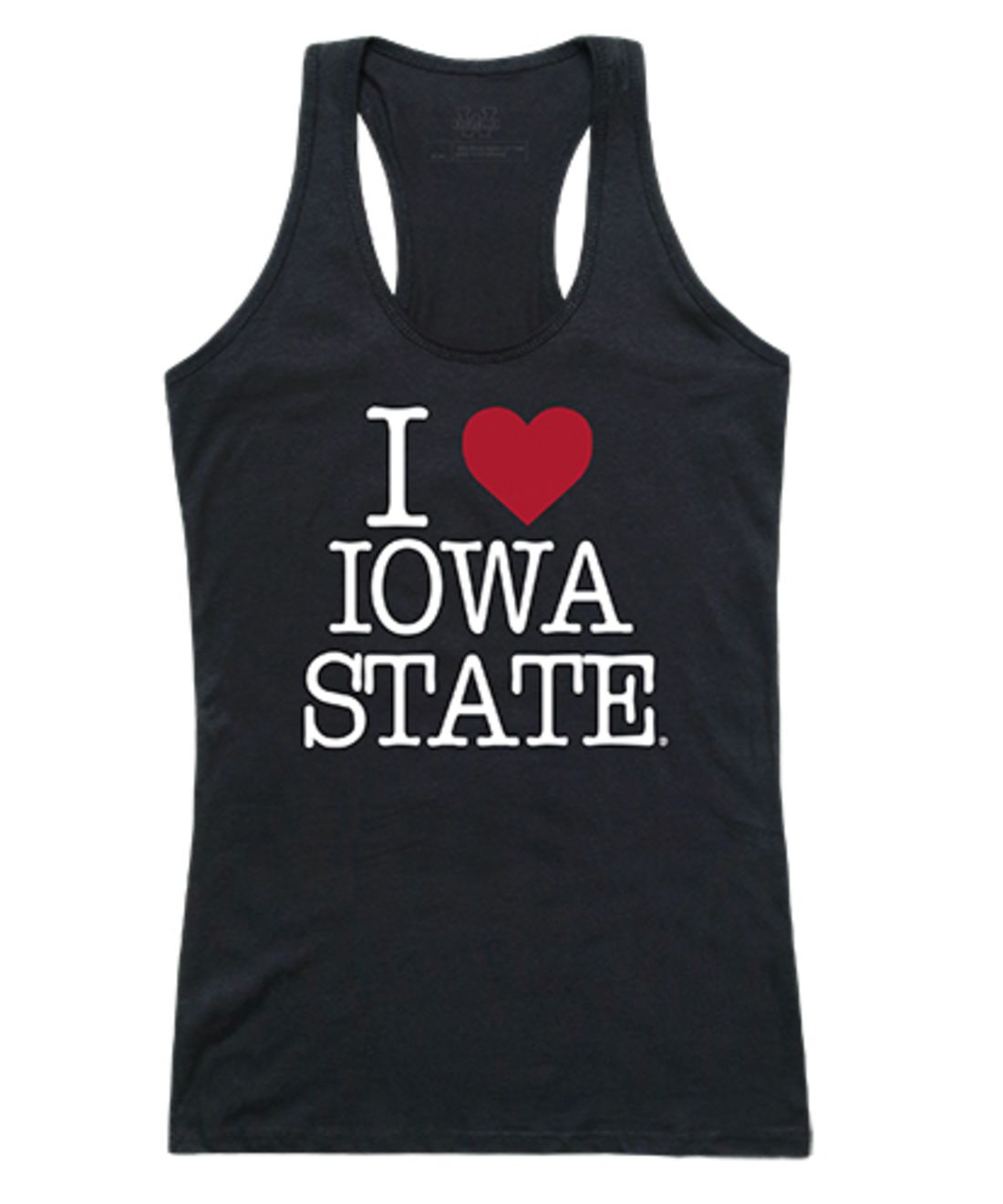Iowa State University Cyclones Womens Love Tank Top Tee T-Shirt Black-Campus-Wardrobe