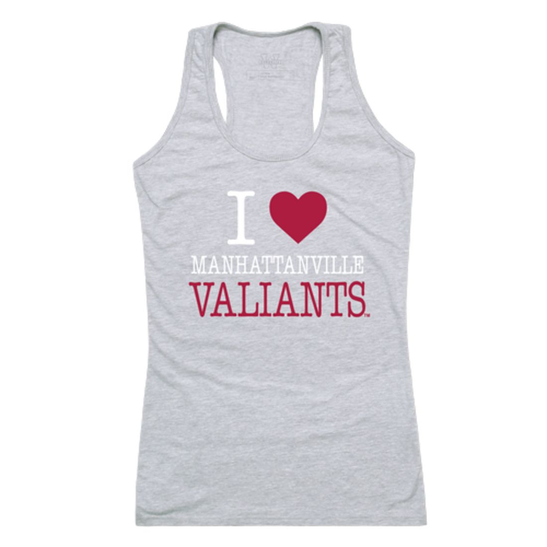 I Love Manhattanville College Valiants Womens Tank Top