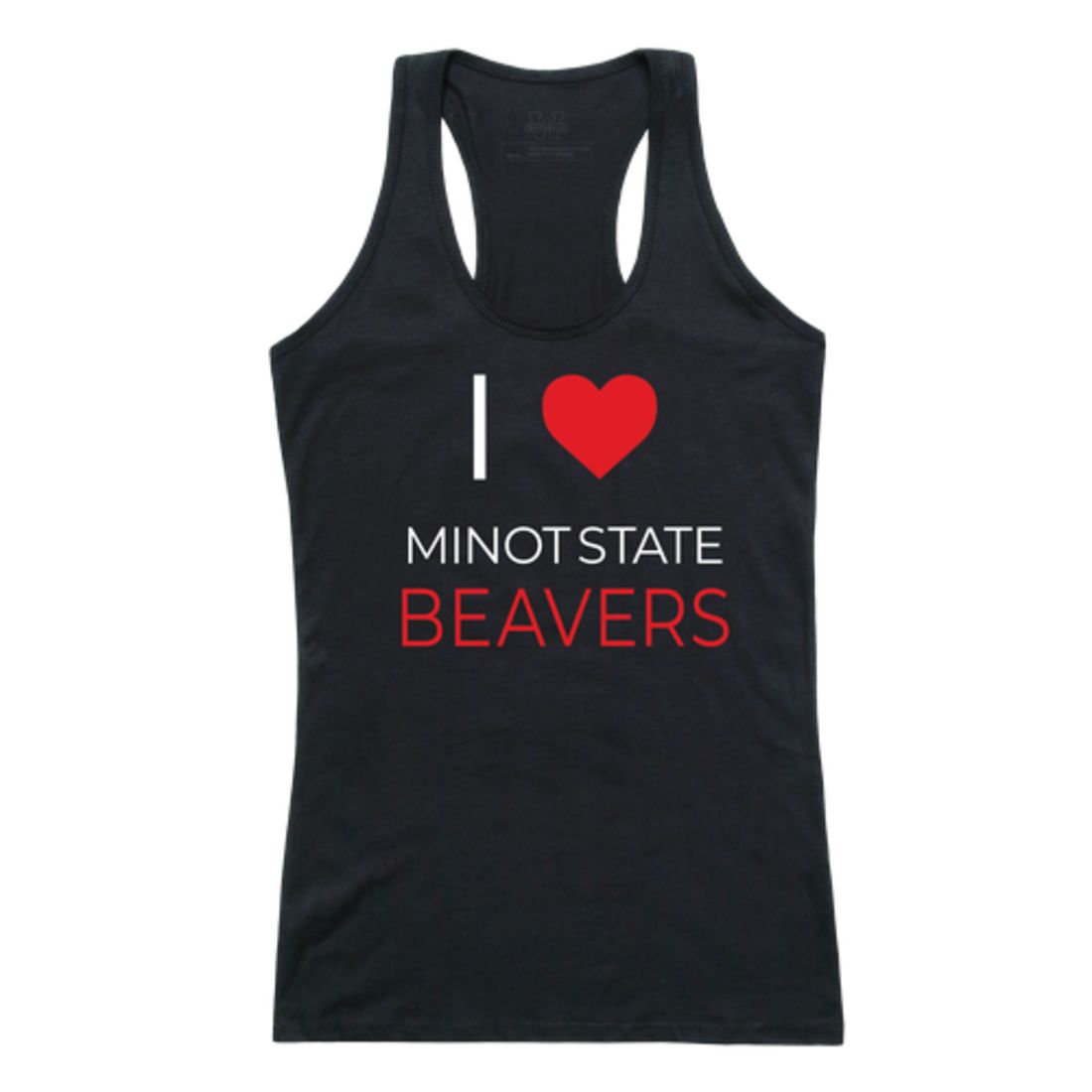 I Love Minot State University Beavers Womens Tank Top