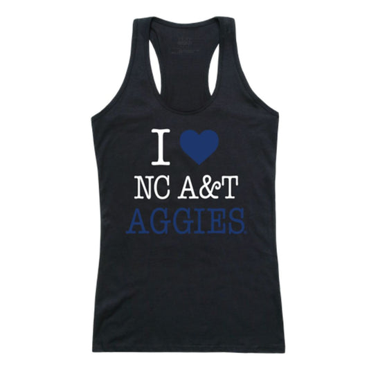 I Love North Carolina A&T State University Aggies Womens Tank Top