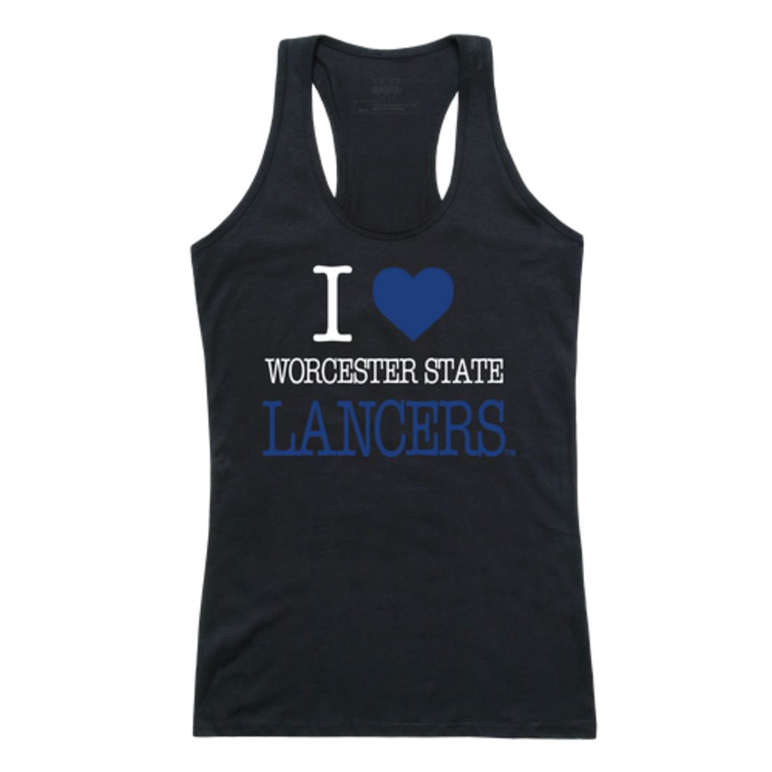 I Love Worcester State University Lancers Womens Tank Top