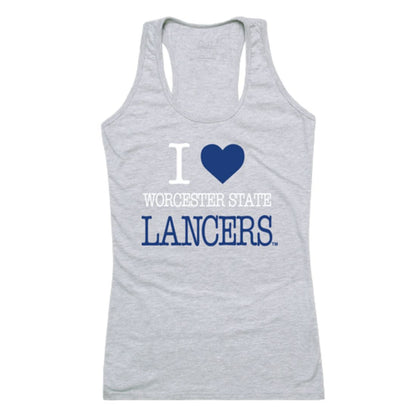 I Love Worcester State University Lancers Womens Tank Top