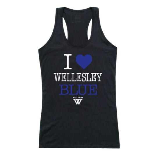 I Love Wellesley College Blue Womens Tank Top