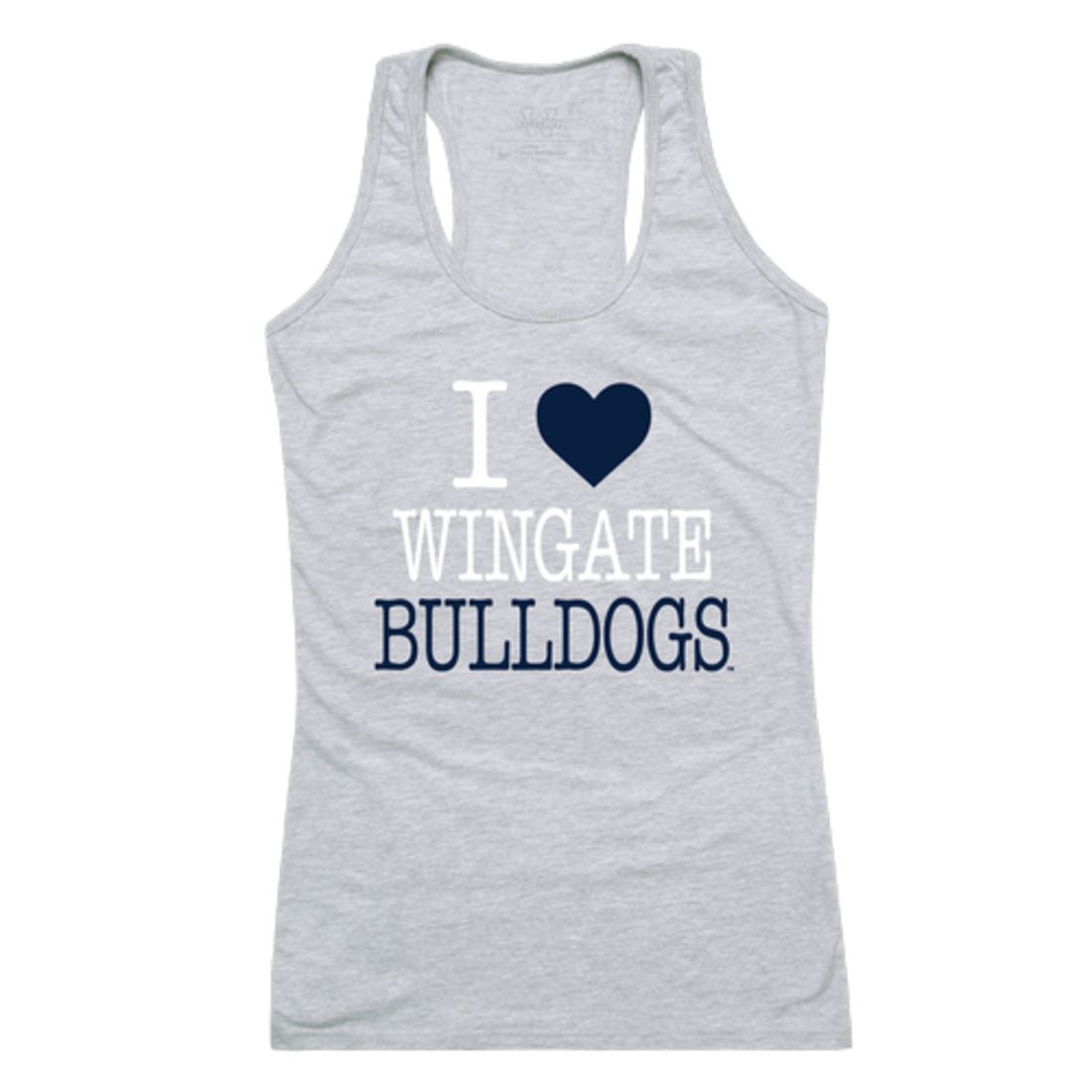 I Love Wingate University Bulldogs Womens Tank Top